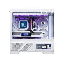 VALKYRIE VK03 M-ATX Computer Case with Screen Glass Side Panel Gaming Case Supports Back Insert Motherboard 360 Water Cooling
