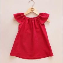 Sommer Kleinkind Baby Mädchen Kleid Baumwolle Einfache Mädchen Hause Kleid Solide Kinder Kleider Casual Kinder Lose Kleider Kleidung