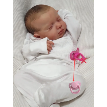MRB 19 cali gotowe lalki Reborn Baby LouLou już pomalowane silikonowe tkaniny winylowe zabawki-niespodzianki rysunek dla dziewczynek prezent na boże narodzenie