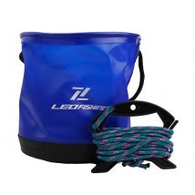 1 Stück 4,5 l Eva Round Fold Live Fish Eimer Wassertank Container Ausrüstung mit Kordel zug Angel-Eimer Angel werkzeug Zubehör
