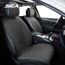 SEAMETAL Coprisedile per auto in lino Coprisedili universali per quattro stagioni Tappetino protettivo antiscivolo Coprisedili per auto traspiranti estivi