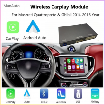 Wireless CarPlay Interface Module for Maserati Ghibli Quattroporte 2014-2016 Android Auto Mirrorlink Car Play
