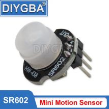 5PCS MH-SR602 Mini Motion Sensor Detektor Modul Pyroelektrische Infrarot PIR Kit Sensorischen Schalter Halterung Für Arduino Diy Mit Objektiv