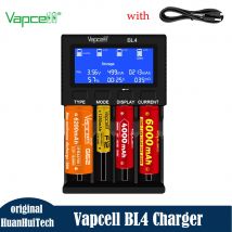 NEUES Original Vapcell BL4 4-Slot-Akkuladegerät 9V 2a Schnellladegerät mit USB-C für Lifepo4 Li-Ion Ni-MH/Ni-Cd-Akku