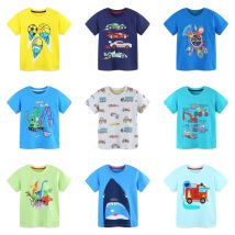 UNITIM Sommer 2025, Kinder Jungen T-shirts Cartoon Gedruckt Baumwolle Dünne Baby Jungen Shirts Kurzarm Oansatz Kinder Jungen Tops
