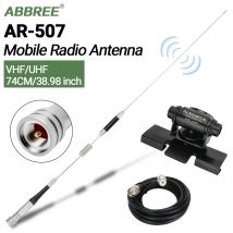 ABBREE AR-507 Mobile Antenna 150W VHF UHF Dual Band High Gain PL259 for AR-2520 BAOJIE BJ-318 TH-9800 SG-M507 Mobile Car Radio