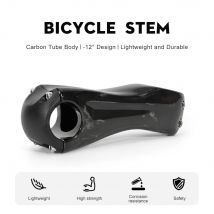 TOSEEK Carbon Stem12Degree Mountain Bike Stem 31.8mm Bicycle Handlebar Stems 70/80/90/100/110/120/130mm Black Gloss Bicycle Part