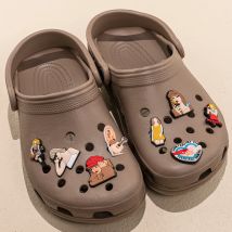 1 pz Ciondoli per scarpe in PVC Accessori Cantante Album Decorazioni per scarpe Spilli per donne Zoccoli Bubble Girls Regali per bomboniere fai da te