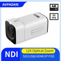 4K UHD Box Kamera 60fps 12X/20X Zoom HDMI SDI USB NDI integriertes Mikrofon TOF Fokus für Live-Streaming-Videokonferenzen