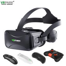 Scatola per occhiali 3D per realtà virtuale originale J30 4K Stereo VR Google Casco per cuffie in cartone per telefono Android IOS Max 6,7", bilanciere