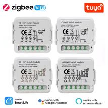 Ihseno tuya zigbee/wifi schalter modul smart home diy licht brecher 1-4 gang unterstützt 2-weg-steuerung funktioniert mit alexa google home