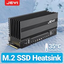 JEYI Kühlung Kriegsschiff Staubdichter Kühlkörper Goldbarren NVME NGFF M.2 2280 Aluminiumblech Wärmeleitfähigkeit Silizium-Wafer-Kühler