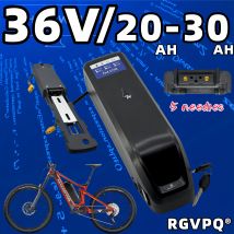 Luftfracht, 5-polige Hailong 36v20ah Lithiumbatterie 18650 Anwendung 2000W Fahrrad Querträger Bergstromunterstütztes Fahrrad