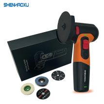 SHENHAOXU smerigliatrice angolare 3 pollici con batteria al litio ricaricabile USB di tipo c Mini lucidatrice Cordless utensile elettrico da taglio