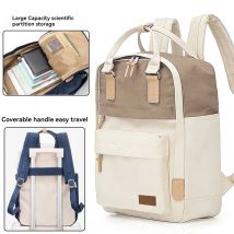 Damen-Laptop-Rucksack mit großem Fassungsvermögen, Tassentasche, 15,6-Zoll-Laptoptasche, Reiserucksack-Geldbörse, wasserdichter Arbeits- und College-Lehrer