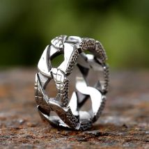 Mode neue Vintage 316l Edelstahl bunte Kettenblatt für Mann Frauen Paar & Liebhaber Geschenk antiken Schmuck