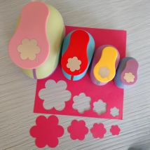 1pc Sechs Blütenblatt Handwerk Punch Scrapbooking Schule Papier Puncher EVA Locher 7,5 cm 4,7 cm 3,5 cm 2,4 cm Blume Prägung