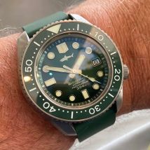 Heimdallr Herren-Taucheruhr aus Titan SBDX001, grünes Zifferblatt, Keramiklünette, Saphirglas, NH35, Automatikwerk, 300 m wasserdicht, leuchtend