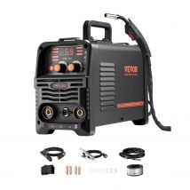 SucceBuy Saldatore MIG Saldatrice Mig 130Amp Saldatore Mig portatile 3 in 1 con schermo di visualizzazione digitale con tecnologia inverter IGBT