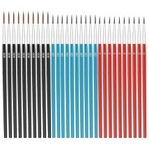 DXAB Pennelli per pittura fine da 30 pezzi Pennelli per pittura a 3 dimensioni per dettagli piccoli