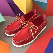 Handgefertigte klassische Bootsschuhe aus echtem Leder, Mokassins-Schuhe für Herren, lässige Loafer-Board-Schuhe