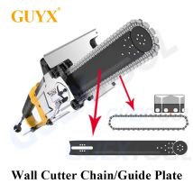 Wandschneidemaschine Original Diamantlegierungskette, Wandschneider mit Türschneidemaschine, spezielles Führungsplattenzubehör