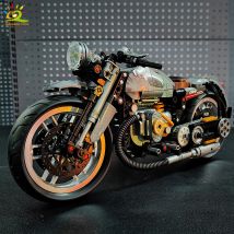 HUIQIBAO 808 Elementów MOC Techniczny Motocykl Model Klocki Konstrukcyjne Miasto Moto Racer Zabawka dla Dzieci Chłopiec Dorosłych Zestaw Samochodowy