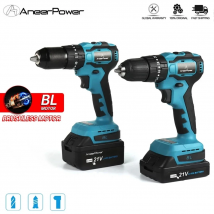 Cacciavite senza spazzole 21V ricarica impermeabile mini trapano elettrico a mano a impatto senza fili per trapano a batteria al litio Makita