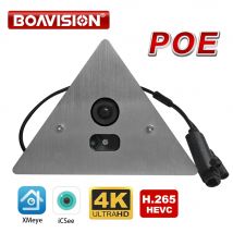 H.265 8MP POE Infrared IR Night Vision Corner Elevator Cam Network IP Cam 2.8MM Lens With Microphone Audio  P2P iCSee XMEye