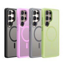 DUX DUCIS Hülle für Samsung Galaxy S25 Ultra, S25 Plus, S25 mit magnetischer, mehrfarbiger Rückseite, unterstützt magnetische Aufladung