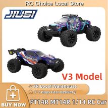 JIUSI PT14R MT14R V3 1:14 Bürstenloser RC-Wagen 3S 2200mAH Akku 80KM/H Hochgeschwindigkeits-Offroad-Monstertruck 2,4G Fernsteuerung