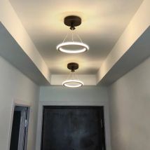 Oro nero moderno lampadari a LED lampade di illuminazione per interni per corridoio corridoio balcone camera da letto armadietto soggiorno decorazioni per la casa apparecchio