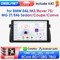 8g 128g Android 12 Auto Multimedia GPS für BMW E46 M3///Rover 75 Coupé Navigation Audio Head Unit Carplay 2 Din