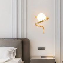 Moderna lampada da parete in vetro per camera da letto comodino soggiorno sala da pranzo scala corridoio G9 applique da parete apparecchio di illuminazione lustro decorazione della casa