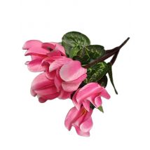 One Fake Cyclamen (7 Smtes/Bunch) 26.38" Length Simulation Begonia Radish for Wedding Home Decorative Artificial Flowers