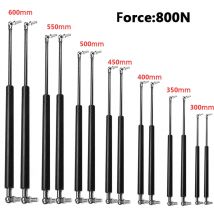 Barras de puntal universales 800N 300/350/400/450/500/550/600mm, soporte de resorte de Gas para coche, caravanas, puertas, ventanas, escotillas, barco, autobús, 2 uds.