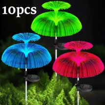 1-10 pezzi 7 colori che cambiano lampada da esterno luci solari per meduse illuminazione impermeabile per decorazioni da giardino per prato