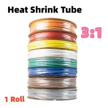 1 roll Heat Shrink Tube  Transparent 3: 1 ratio Adhesive Lined with Glue Dual Wall Tubing Wrap Wire Cable kit Diameter 1.6-30mm