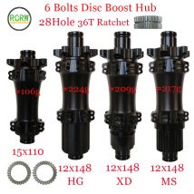 RCRW 36T Ratchet SL Boost Bike Hub 6 Bolt Disc 28Hole 15x110 12x148 Shiman/HG XD Microspline/MS Straight Pull Hub M36T-B-SB