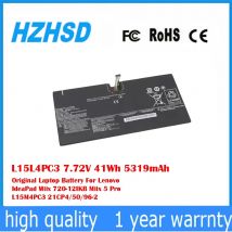L15L4PC3 7.72V 41Wh 5319mAh Batteria originale del computer portatile per Lenovo Miix 720-12IKB Miix 5 Pro L15M4PC3 21CP4/50/96-2