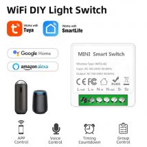 Controllo bidirezionale Tuya Mini 16A WiFi Interruttore fai da te App Smart Life Modulo domotico intelligente Interruttore Funziona per Alexa Google Home