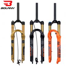 BOLANY widelec rowerowy 27,5/29 cali 120mm olej podróżny zawieszenie pneumatyczne lekki widelec rowerowy ze stopu magnezu szybkozamykacz