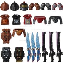 Game Soldiers Action Figures Heavy armor Two Knife Helmet Accessories Building Blocks Toys for Children Gifts DR25 DR24 DR23