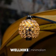 WELLHIKE Kristall Lampenschirm Runde Hohl Camping Zelt Laterne Licht Schatten Lampenschirm Zubehör Atmosphäre Lampenschirm