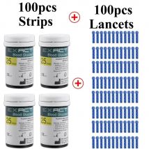 EXACTIVE EQ 100pcs strisce reattive per diabetici lancette per Monitor della glicemia glucometro diabete glucometro accessori medici