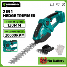 ​ NEWBENY 2 IN 1 Akku-Elektro-Heckenschere 20000 U/min wiederaufladbarer Strauch-Beschneidmäher Gartengerät für Makita Akku-Pin