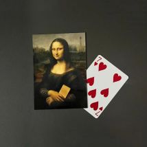 Previsione di Mona Lisa Close Up Trucchi magici Illusioni Espedienti Mentalismo Oggetti di scena magici Mago Magia Street Card Magie Bar Trick