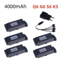 Original Q6 S6 G6 T6 K5 3,7 V LIPO Batterie 4000 mah für Q6 S6 G6 T6 K5 8K RC quadcopter Ersatzteile Für Q6 Drohnen Batterie 1800 mAh