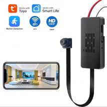 Telecamera di sicurezza wireless Tuya Full HD Mini fai-da-te 115 °   Allarme automatico con rilevamento del movimento grandangolare, visuale remota per la sorveglianza domestica