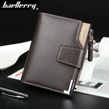 Baellerry Kurze Luxus Männer Brieftaschen Zipper Münzfach Karte Halter Männlichen Brieftasche Kupplung Foto Halter Marke Mann Geldbörsen Brieftasche